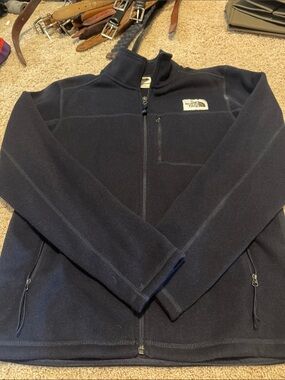The North Face Dark Navy Full-Zip Fleece Jacket